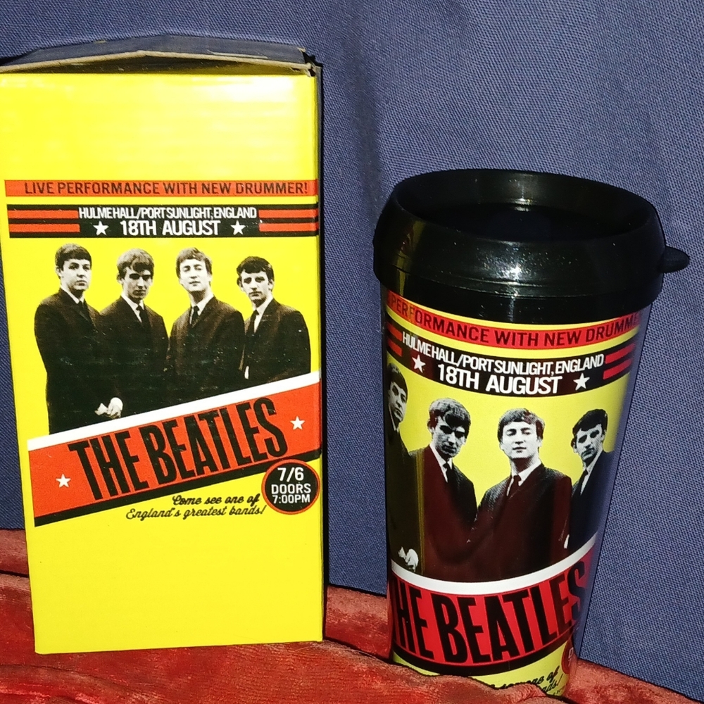 Beatles travel mug